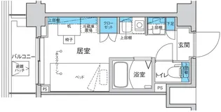 キャンパスヴィレッジ赤塚新町【1階】の間取り