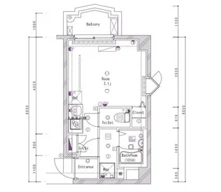 メイクスデザイン桜新町【1階】の間取り