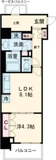 パークアクシス池袋イースト【2階】の間取り