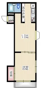 リバーフィールドマンション【3階】の間取り