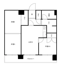 ロワールN【3階】の間取り