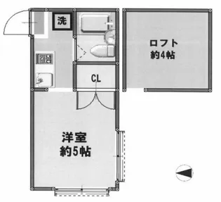ヒルトップ若宮【2階】の間取り