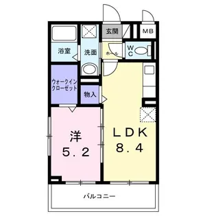 ラ・フェリーチェ【3階】の間取り