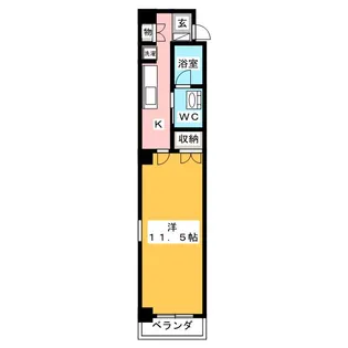 リベルテ桜山【1階】の間取り