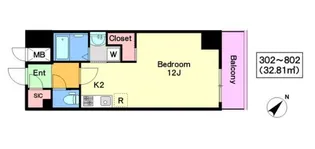 ソレイユ音羽【6階】の間取り