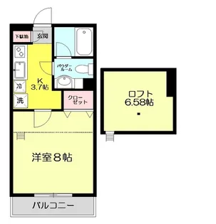 バラカ【2階】の間取り