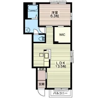 メゾン・ヴィクドワール II【1階】の間取り