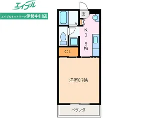 ロイヤルハートピア郷津 B棟【5階】の間取り