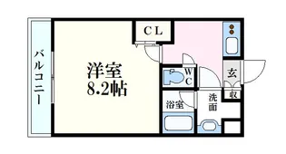 Casa Grande学南町【4階】の間取り