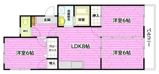 コーポ川本【1階】の間取り