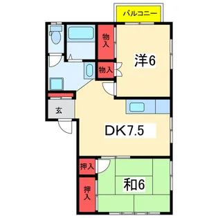 レジデンス有明【1階】の間取り