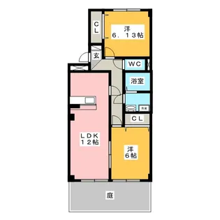 ライフイン・ビュー【1階】の間取り