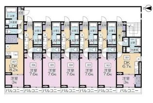 クレールレジデンス【3階】の間取り