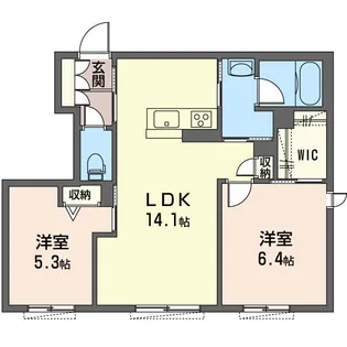 SHM 三行館【1階】の間取り