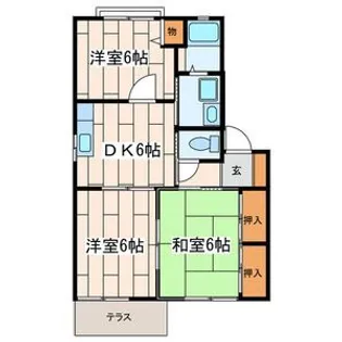 フォーレスK【1階】の間取り