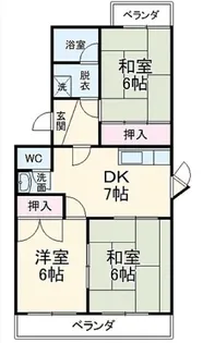 メゾン・ド・ラ・パレット【1階】の間取り