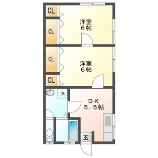 上高家貸家II【1階】の間取り