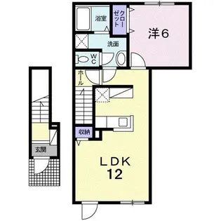 プリユネ【2階】の間取り