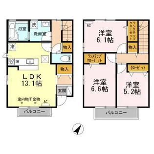 アンソレイユの間取り