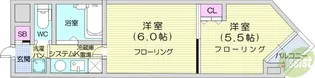バリュー大和町【4階】の間取り