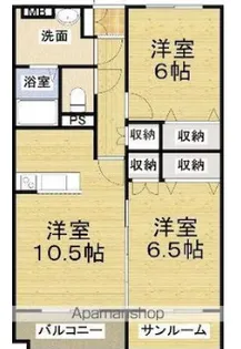 ブリリアントヒル【2階】の間取り
