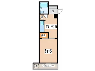 エスペランサ第6綱島【1階】の間取り
