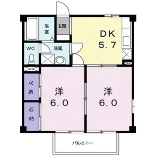 ニューシティハーモニー【2階】の間取り