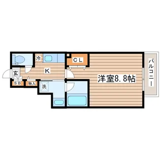HOW‘S北仙台【1階】の間取り