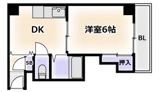 メゾン浪速【4階】の間取り