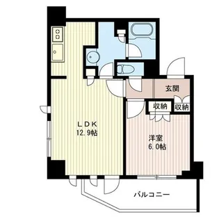 エスティメゾン北新宿【1階】の間取り