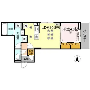 ベルナシェンテ南松山【3階】の間取り