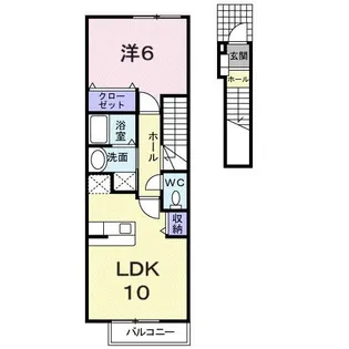 シャトレV【2階】の間取り