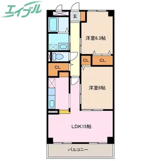 フィオーレ・K【3階】の間取り
