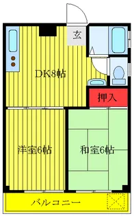 岳洋マンション【3階】の間取り
