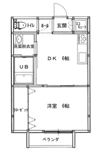 メゾンシェル【1階】の間取り
