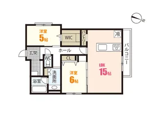 (仮称)山本7丁目新築アパート【2階】の間取り