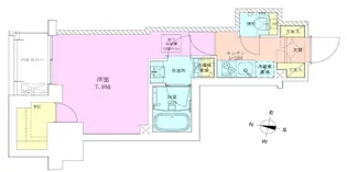 半蔵門レジデンス【13階】の間取り