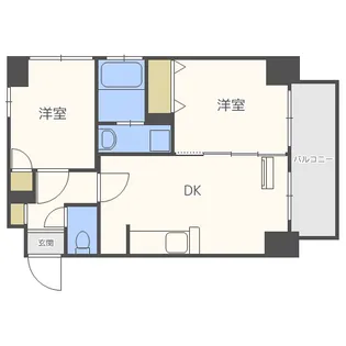 メゾン ド ヴィレ桑園【5階】の間取り