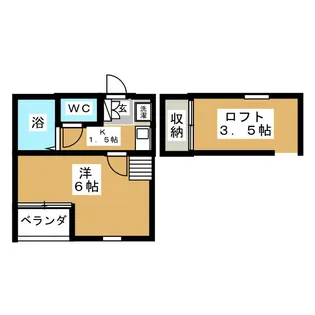 クレールメゾン元住吉【1階】の間取り