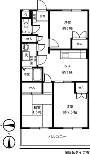マグノリア千川【1階】の間取り