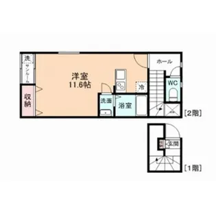 FIRST SQUARE【2階】の間取り