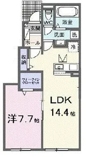 ココロテラス II【1階】の間取り