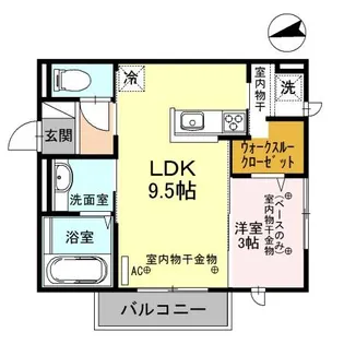ツインヴィラ増泉【2階】の間取り
