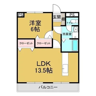 ラディアンスガーデン【1階】の間取り