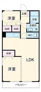 ライフ21INA【3階】の間取り