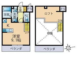 skip square sakioka【3階】の間取り