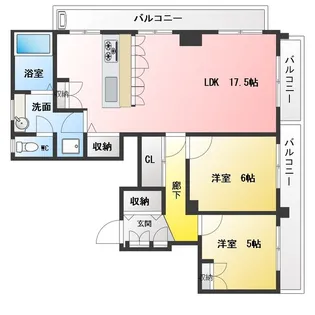 ハイツ神田【2階】の間取り