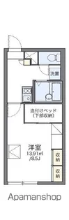 レオパレス白樺【2階】の間取り