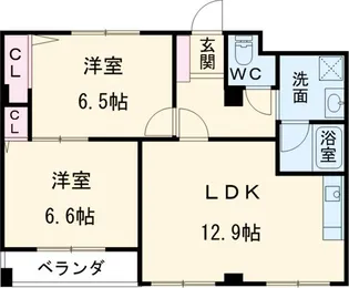 リエス西院【3階】の間取り