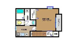 アムール・MI【2階】の間取り